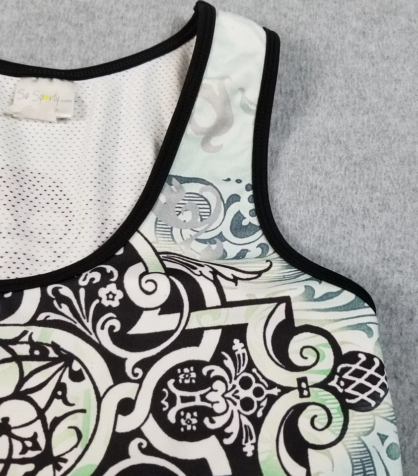 Camiseta sin mangas So Sporty Activewear para mujer mediana M multicolor cachemira sin mangas Foto 3 de 4