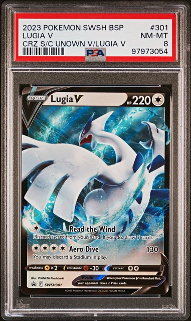 Pokemon TCG Lugia V SWSH301 PSA 8 2023 English Holo Promo Sword & Shield