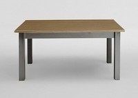 Esstisch 160X90 2Farbig Grau Gelaugt Kiefer KüChentisch Vollholz Massiv
