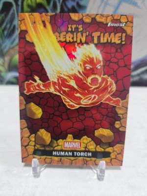 Human Torch 4/5 Red Parallel Clobberin  Time Topps Fantastic Four Finest 2026