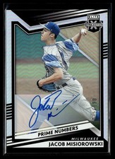 2022 Panini Elite Extra Edition Prime Numbers Signatures A Jacob Misiorowski