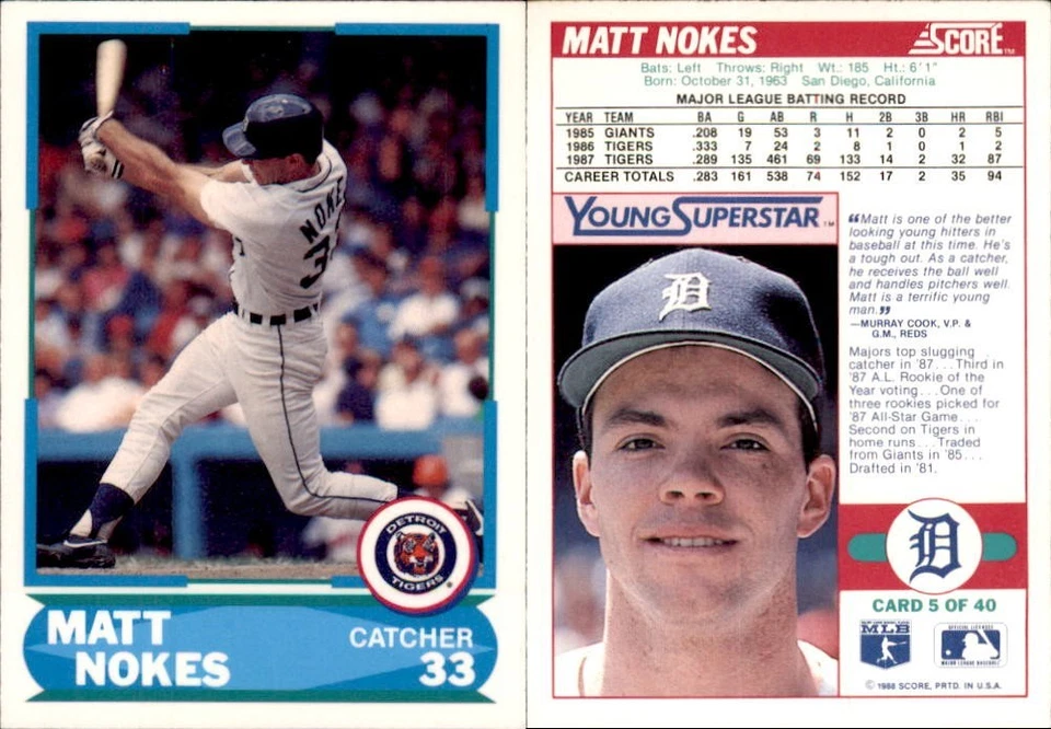 1988 Score Baseball Young Superstars-Stars-HOFERs-You Pick-Buy Volume--2240 - Image 3 of 3