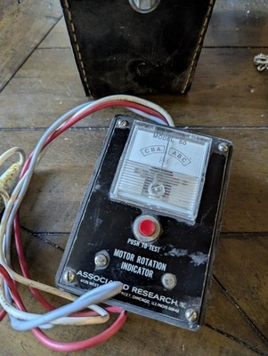 Vintage Associated Research Model 50 Motor Rotation Indicator