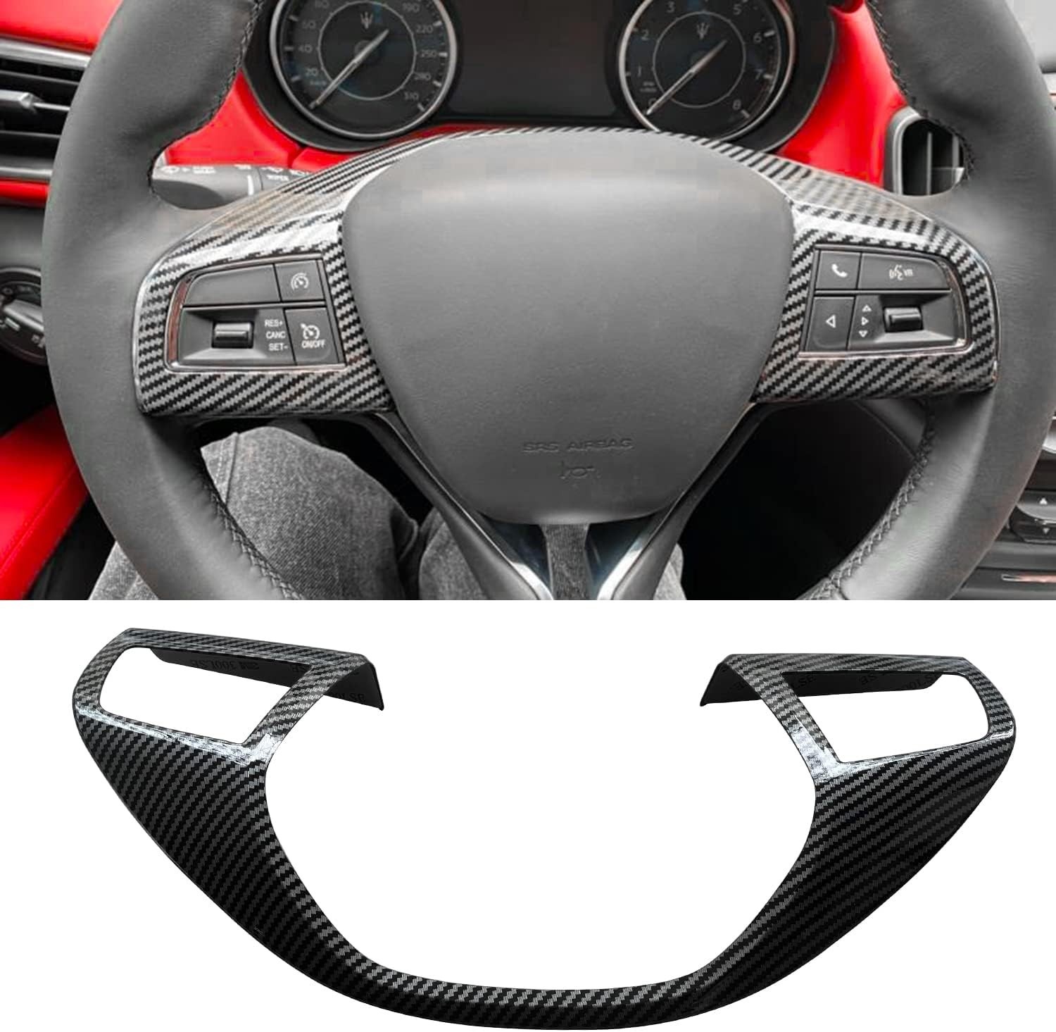 Luxury ABS Carbon Fiber Look Trim for Maserati Levante & Ghibli (2014-2021)