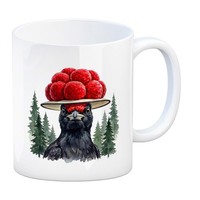 Schwarzspecht Mit Bollenhut Kaffeebecher Schwarzwald Motiv