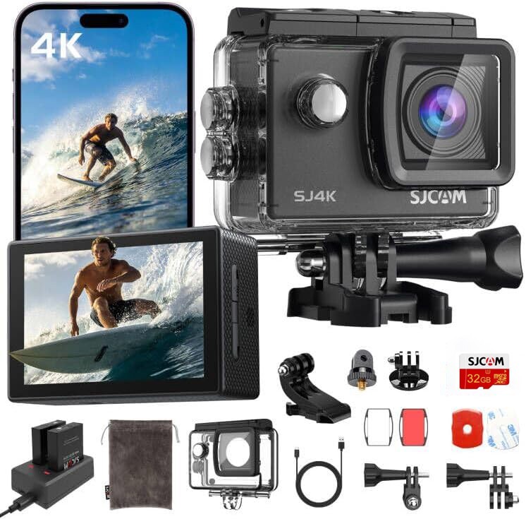 4K Wifi Action Camera Waterproof Vlog Sports Selfie Premium For INSTA 360 Go Pro