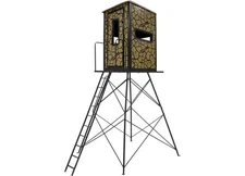 Muddy MUD-BBBST1000-10C Gunner Box Blind Steel Wall Constuction Cracked Mud Camo