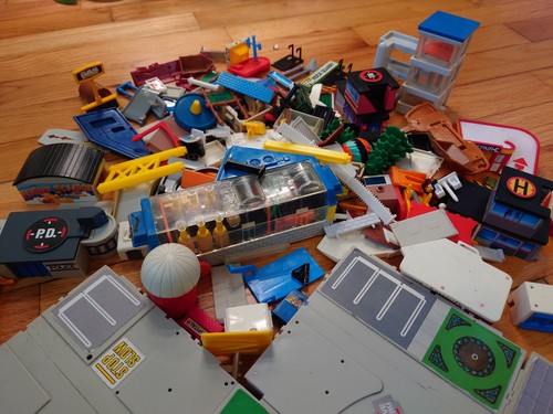 Micro Machines Travel City Lot of Playsets and Pieces Vintage Galoob
