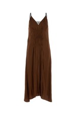 PRADA Brown Satin Dress New And Authentic