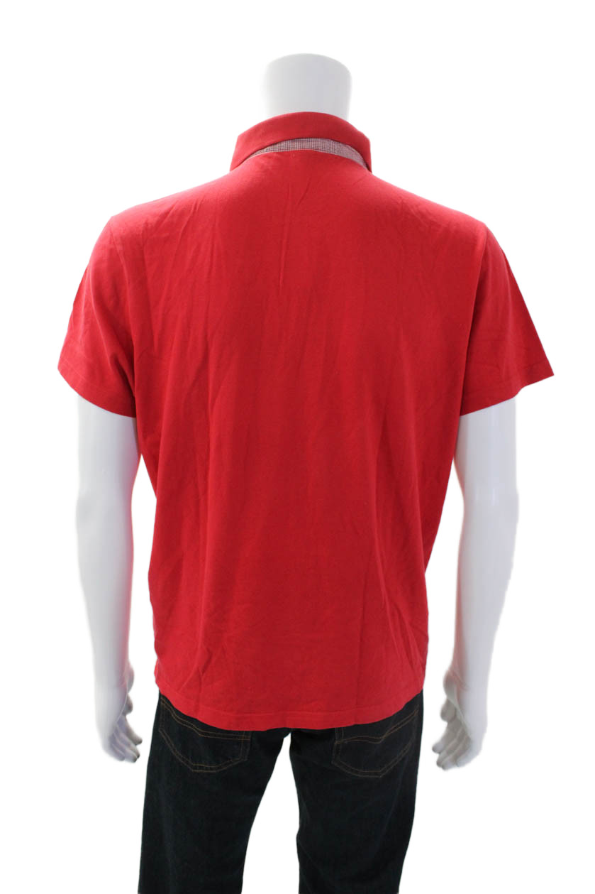 Theory Mens Cotton Solid Collared Buttoned Short … - image 3