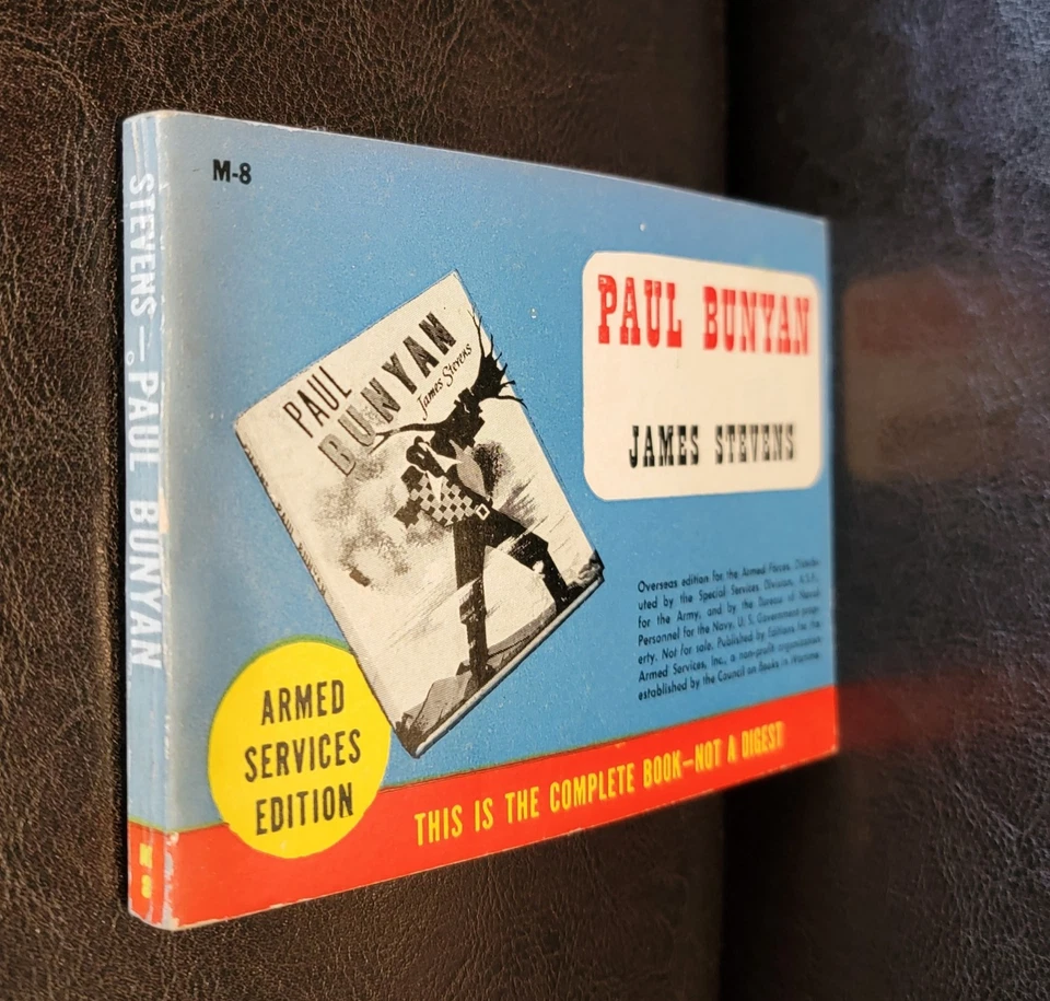 Paul Bunyan James Stevens Armed Services Edition M-8 Fantasy classic. NICE COPY Foto 3 de 4