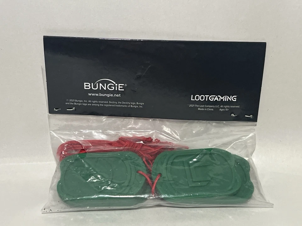 Destiny Gambit Video Game Coin Replicas Loot Gaming 2021 Green Plastic LootCrate - Image 4 of 4