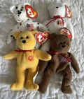Ty TEENIE Beanie Babies Vintage Lot Of 4 Bears