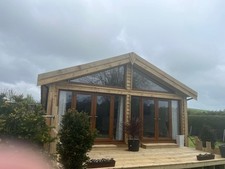 Caravan Log Cabin Timber Home Garden Room Granny Annexe