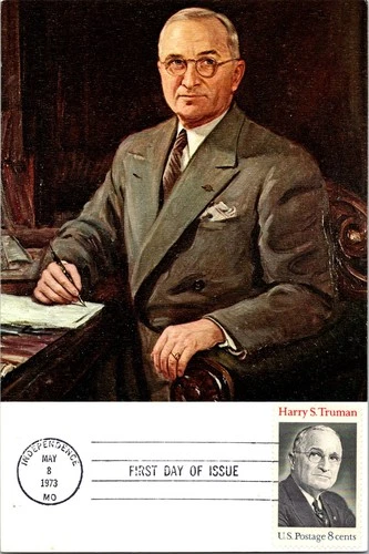 Dr Jim Stamps Maximum Card Harry S Truman 8C Fdc