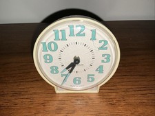 Westclox Alarm Clock Made in USA Wind Up Glow in Dark Hands Vintage Mid Century