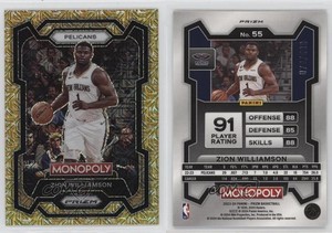 2023-24 Panini Prizm Monopoly Millionaire Gold Mojo /500 Zion Williamson #55