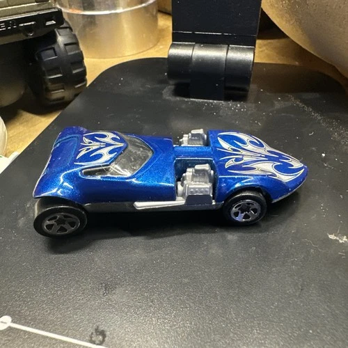 1969 Hot Wheels Twin Mill Blue Car Mattel 1:64 Diecast Metal Toy Vintage