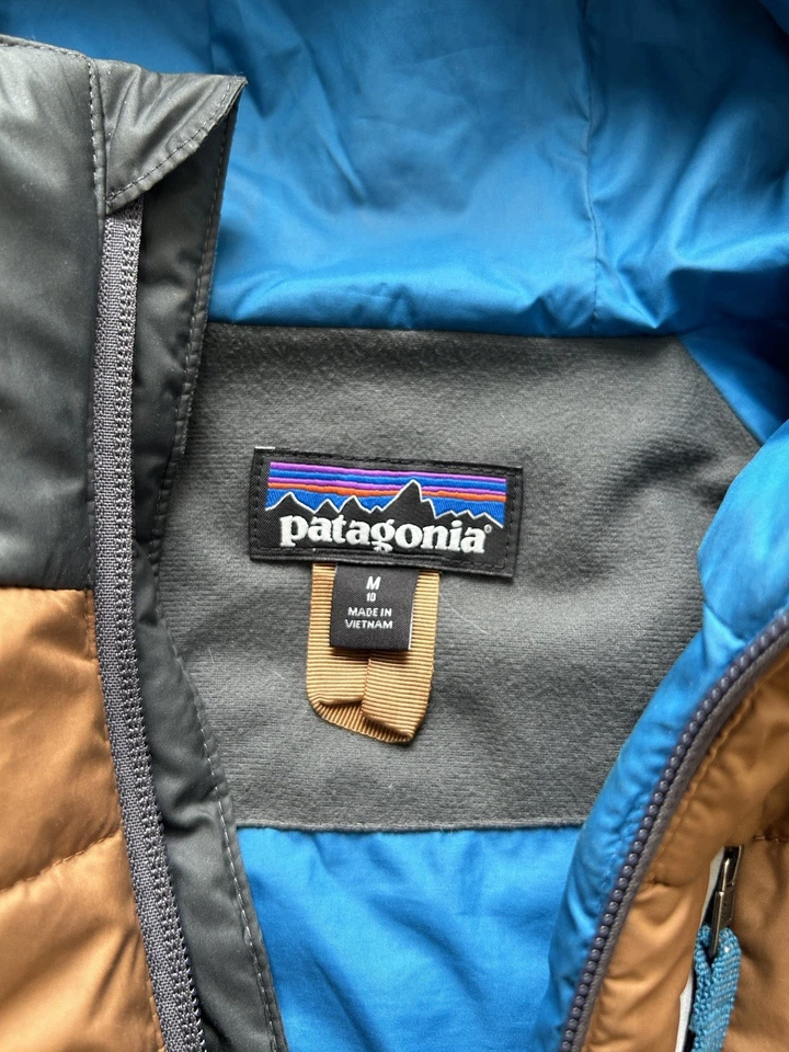 Patagonia Kids Coat Medium Brown Pine Grove Puffer Jacket Quilted Insulated - Image 3 of 4