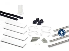 TREX Transcend 6 Ft Vintage Lantern Railing Composite Universal Top/Bottom Rail