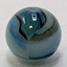Peltier NLR Blue Rainbo Hybrid .64" Unique Vintage Marble, Wet-Mint Stunning   