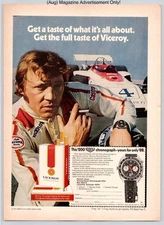 Viceroy Racing Chronograph Heuer Competition Driver Vintage 1972 Advertisement