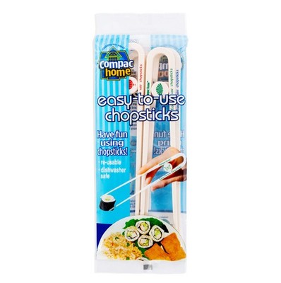 Compac Home Easy Chopsticks Plastic Reusable Dishwasher Safe 4 Pack
