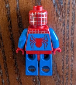 Lego Spider-Man 1 Tobey Maguire Minifigure spd001 Silver Webbing Sets 4851,4852