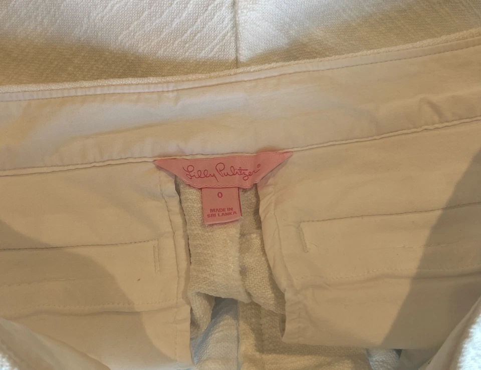 Шорты вязаные Lilly Pulitzer курортные белые размер 0 - Изображение 3 из 4