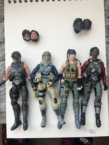 VALAVERSE ACTION FORCE Female LOT Of 4