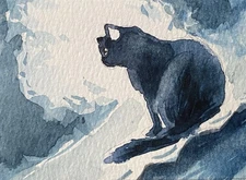 ACEO Original Mixed Media Painting Art