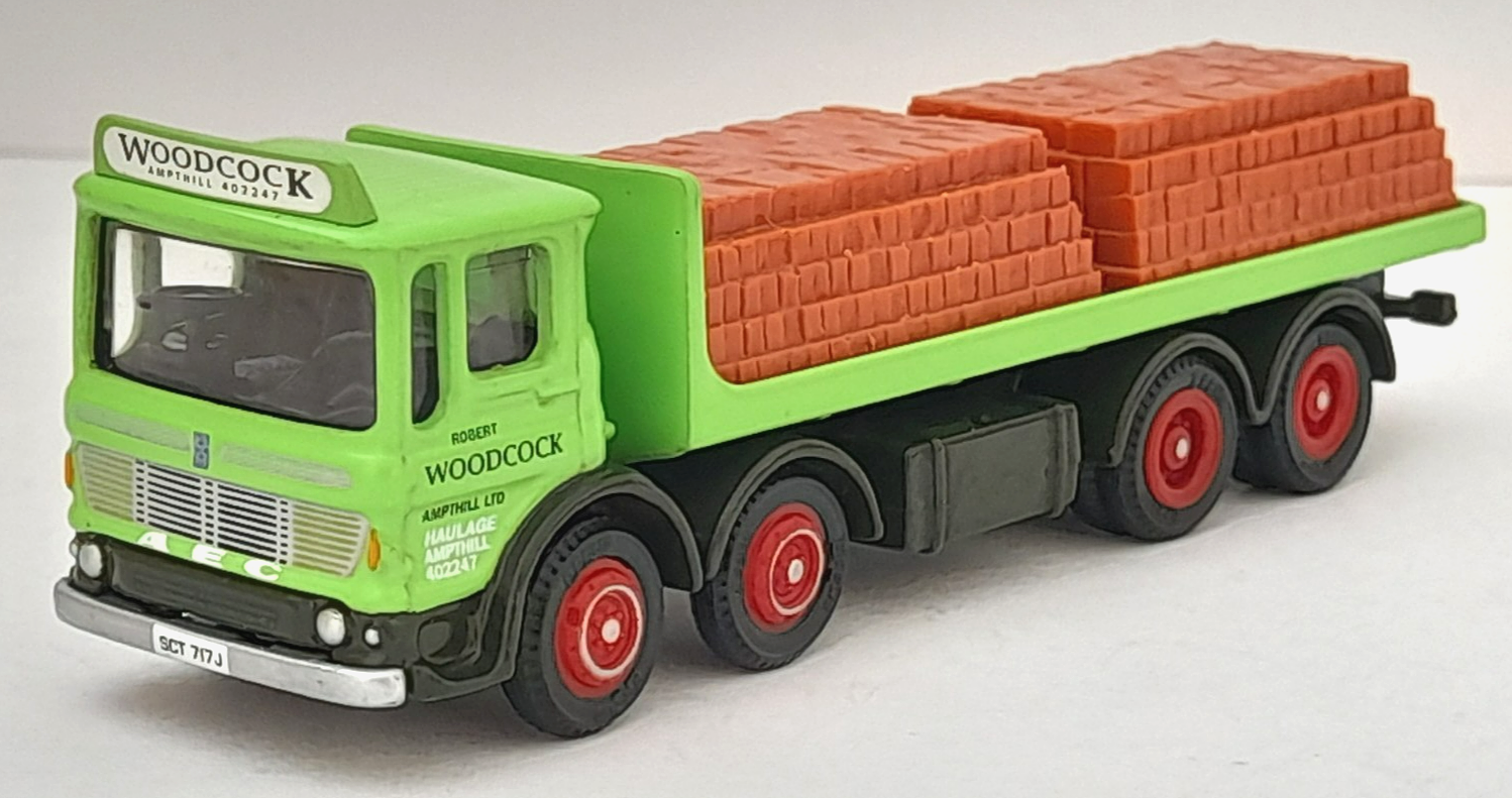 EFE 23101 AEC Ergomatic 4 Axle Flatbed Lorry with Load - Woodcock of Ampthill