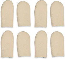 4 Pairs Leather Finger Protector Needle Felting Knitting Finger Thimble Guards T