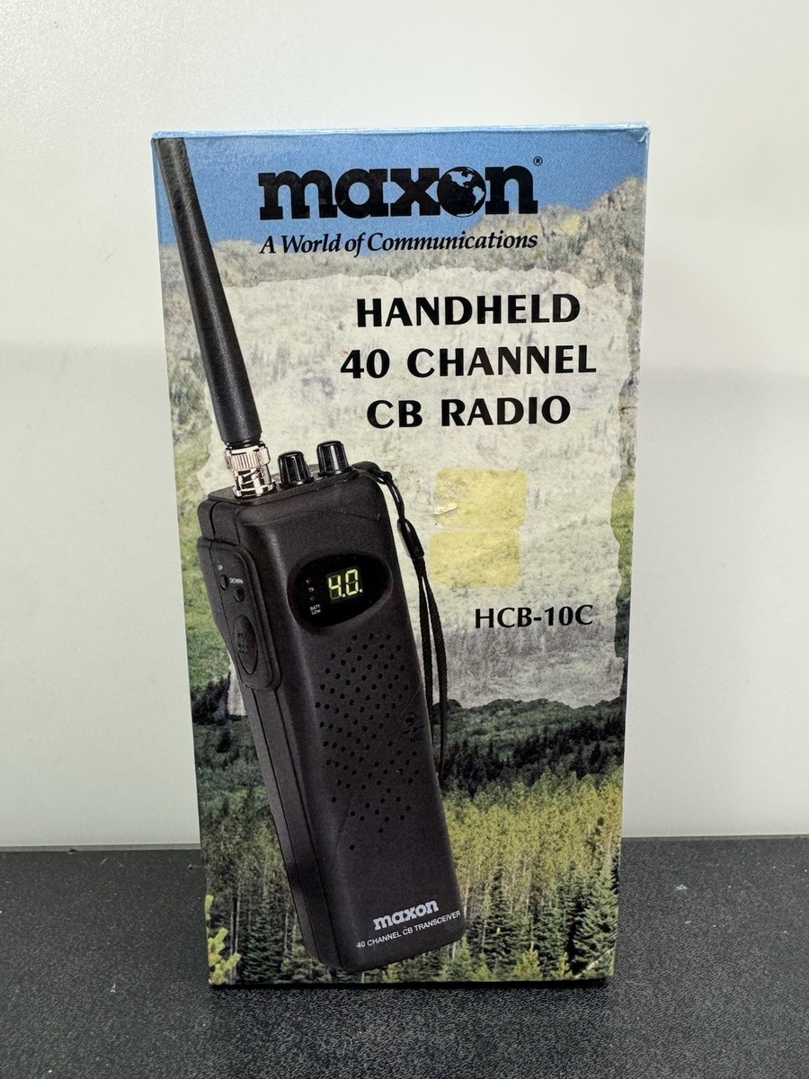 【美品】MAXON DB10 Vintage Maxon 40 Channel CB Weather Radio Handheld HCB-10C Compact