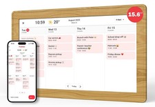 Digital Calendar 15.6 inch Wall Planner, Smart Touch Screen, Digital Calendar...