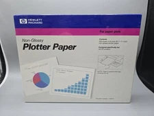 New Hewlett-Packard Non-Glossy Plotter Paper 8.5” x 11” Sealed Reorder # 17801P