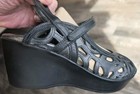 Women's Blue Naot Deluxe Women's Leather Wedge Beach Travel Sandals 5.5US 37 — photo 7