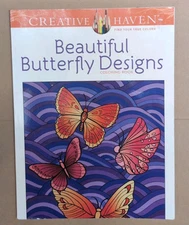 Creative Haven: Beautiful Butterfly Coloring Book-Softcover