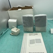 Multimedia Computer Speakers White  Gray Model  87KRD. New In Open Box 6  T