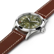 New Hamilton Khaki Field Auto 38MM Green Dial Men's Watch H70455560 4