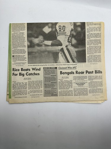 San Francisco 49ers Reach Super Bowl crónico, 9 de enero de 1989 periódico - Imagen 6 de 12