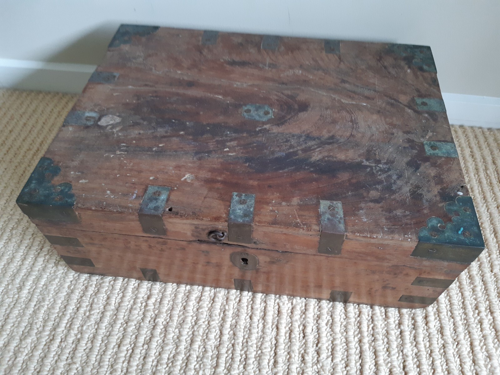 old natural wooden jewellery box eBay