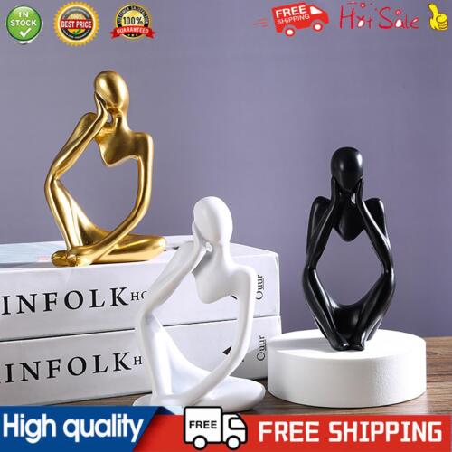 3pcs Abstract Figurines Home Decor Resin Abstract Figure Statues for Living Room - Afbeelding 1 van 24
