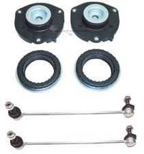 VW PASSAT 05-10 B6 FRONT 2 SHOCKER STRUT TOP MOUNTING BEARING KITS + 2 LINKS