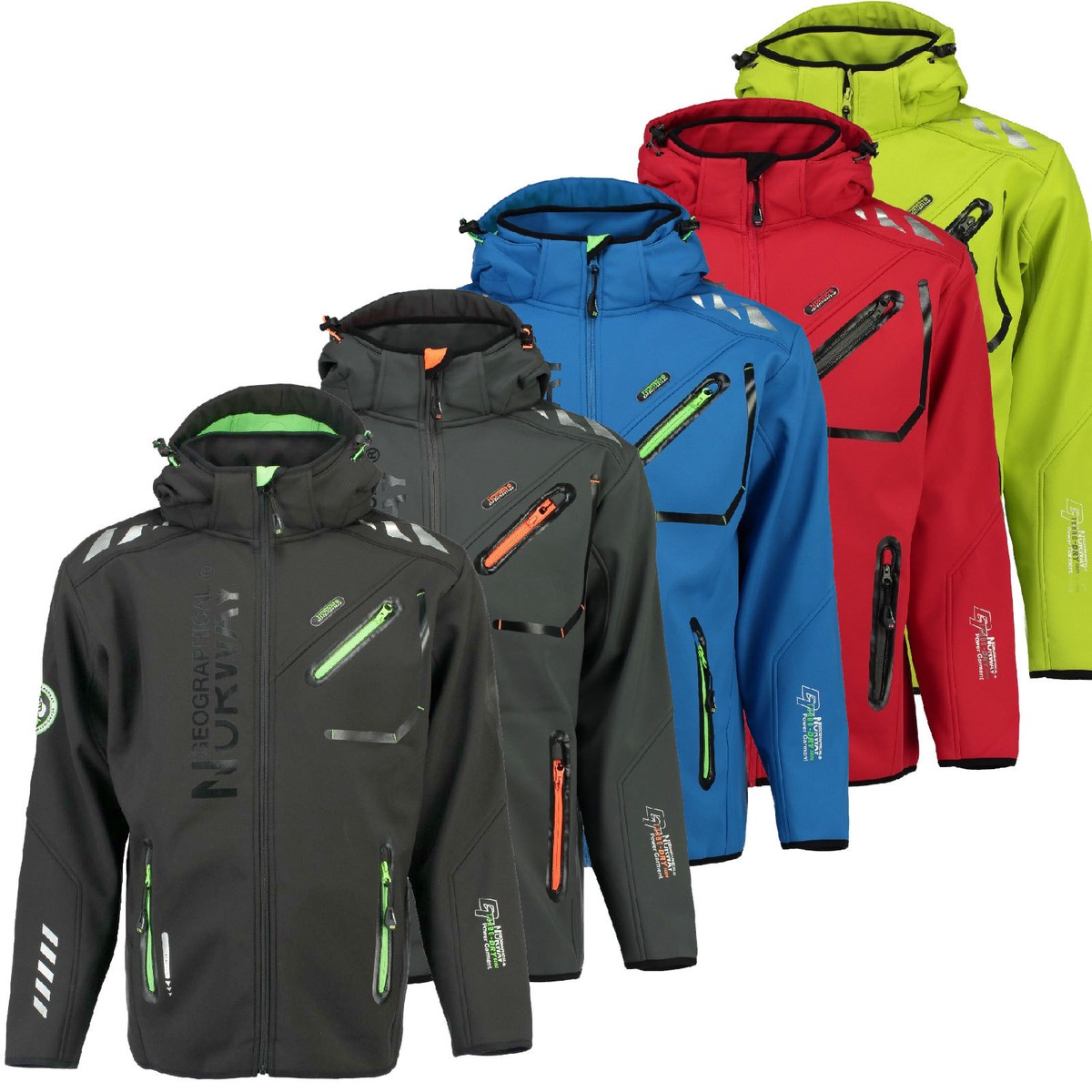 Geographical Norway Rainman Herren Softshell Regen Jacke Softshelljacke  S-XXL - Main Image