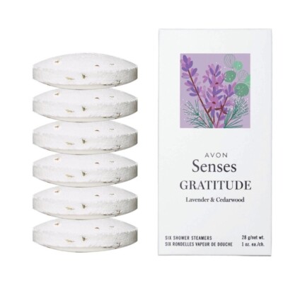  AVON Senses Gratitude Lavender & Cedarwood Shower Steamers Women's Spa Gift