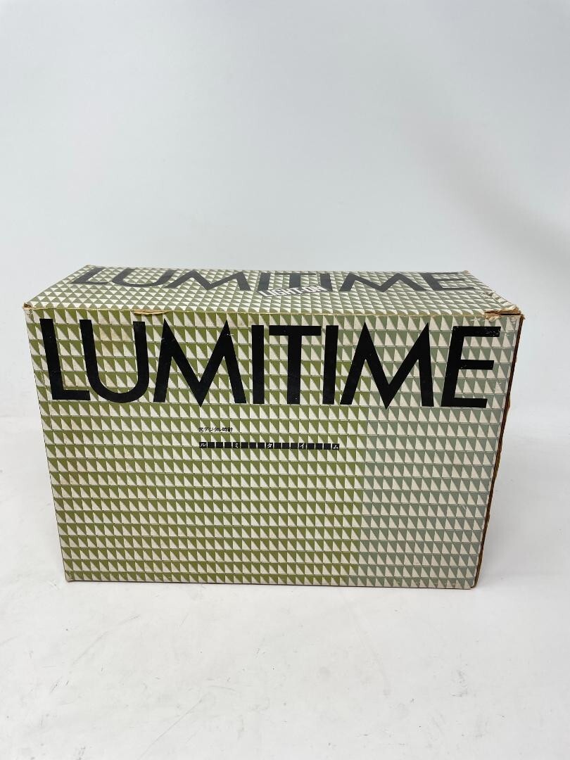 LUMITIME TAMURA Neon Light Clock KT-10B Japan 60Hz Space Age Mid