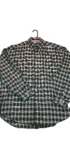Tommy Hilfiger Shirt Men's L Multicolor Long Sleeve plaid crest button down
