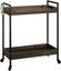 sauder north avenue cart, smoked oak finish
