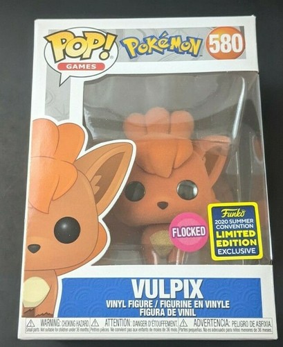Vulpix Flocked Pokemon Funko Pop #580 